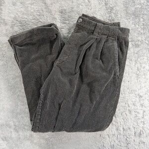 St. John’s Bay Men's Corduroy Pleated Pants Grey 36x30